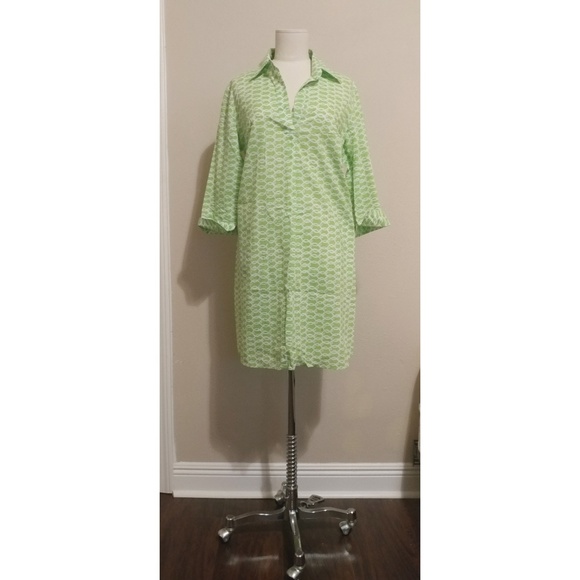 Lilly Pulitzer Green Tunic Dress/Cover-up - Picture 3 of 6